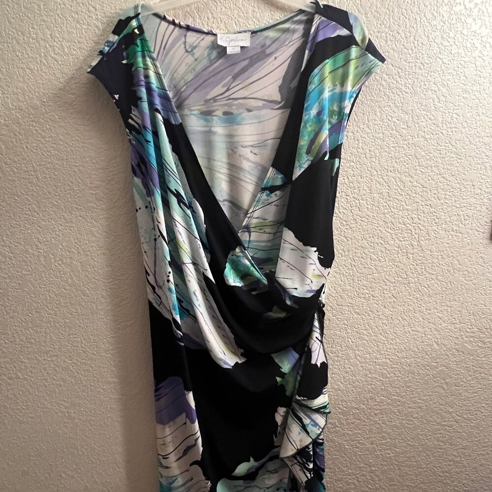 Women's K. Jordan Tropical Print Sheath Dress Size 14
